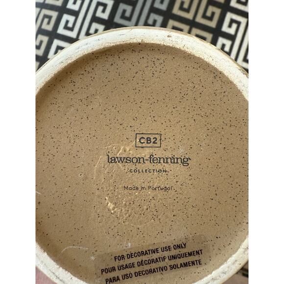 CB2 Descano Brown and White MCM Inspired Vase - Picture 2 of 2